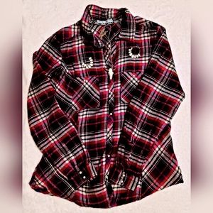 MAURICES WOMENS SIZE  XL FLANNEL WESTERN SHIRT NWOT